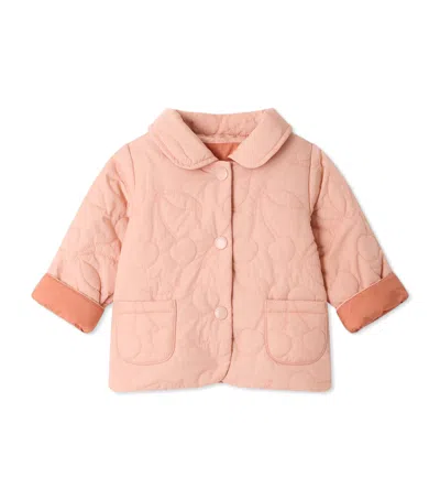 Bonpoint Kids'  Reversible Quilted Juno Jacket In Pink