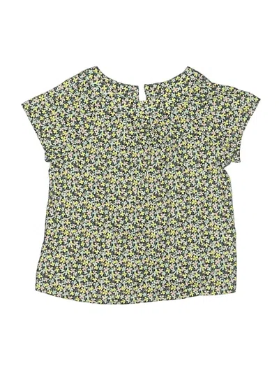 Pre-owned Bonpoint Kids' Short Sleeve Blouse In Green