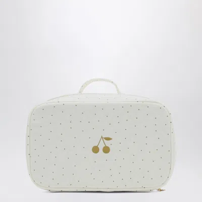 Bonpoint White/gold Polka Dot Mini Roof Box