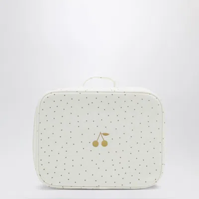 Bonpoint White/gold Polka Dot Small Roof Box