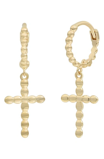 Bony Levy 14k Gold Cross Drop Earrings