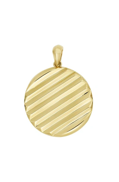 Bony Levy 14k Gold Disc Pendant In 14k Yellow Gold