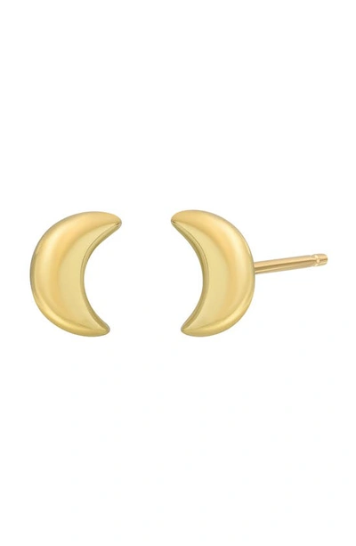 Bony Levy 14k Gold Moon Stud Earrings In 14k Yellow Gold