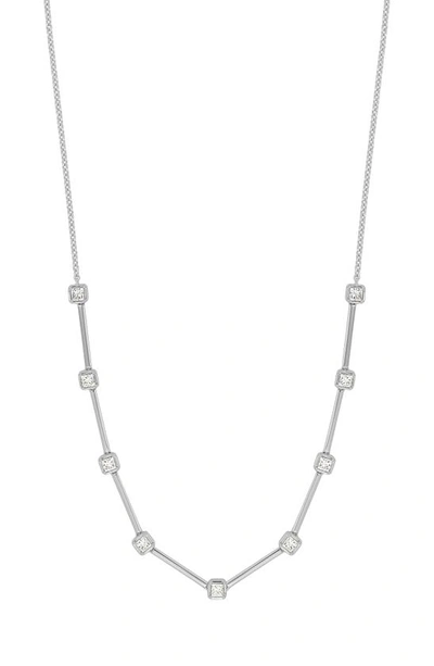 Bony Levy Aviva Diamond Station Necklace In 18k White Gold