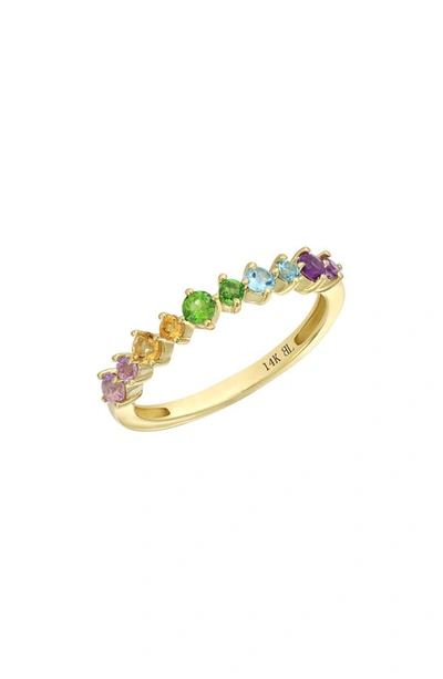 Bony Levy Blc 14k Gold Semiprecious Stone Stackable Ring In 14k Yellow Gold