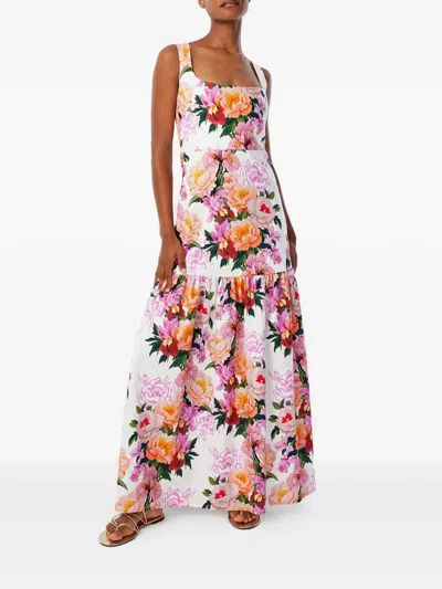 Borgo De Nor Davie Floral-print Dress In Multi