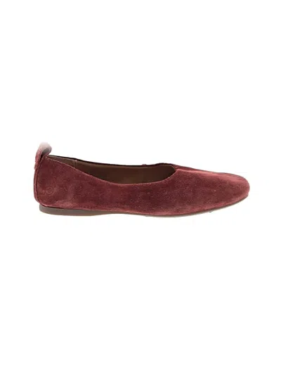 Pre-owned Born Flats In Burgundy