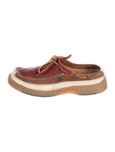 Pre-owned Born Leather Loafers In Brown