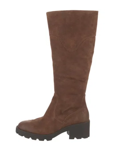 Pre-owned Born Suede Boots In Brown