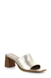 Bos. & Co. Bryn Slide Sandal In Platino Tumbled