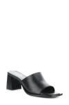 Bos. & Co. Bryn Slide Sandal In Black Nappa