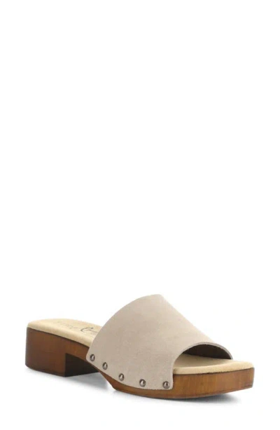 Bos. & Co. Marly Platform Slide Sandal In Sand Gaucho