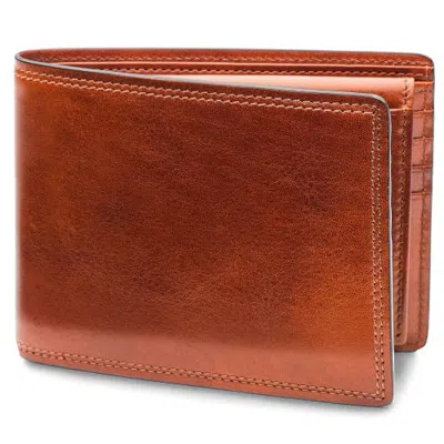 Bosca Dolce Credit Wallet With I.d. Passcase In Amber