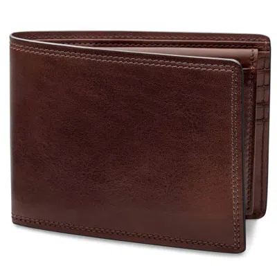 Bosca Dolce Credit Wallet With I.d. Passcase In Dark Brown