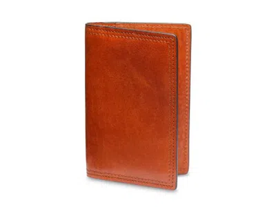 Bosca Dolce Italia Calling Card Case In Amber