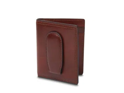 Bosca Dolce Italia Deluxe Front Pocket Wallet W/ Magnetic Clip In Dark Brown