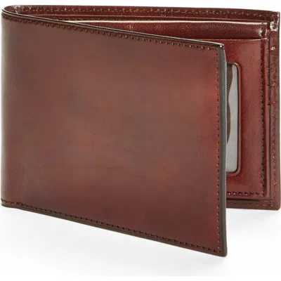 Bosca Id Passcase Wallet In Brown
