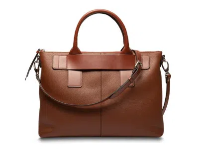 Bosca Monfrini Italia Luna Super-slim Zip Top Brief In Brown