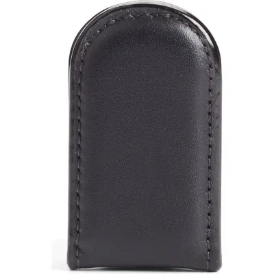 Bosca Nappa Vitello Magnetic Money Clip For Men In Black