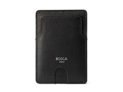Bosca Nappa Vitello Slim Card Case In Black