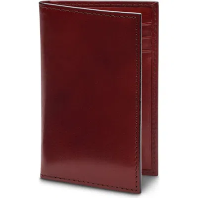 Bosca Old Leather Italia 8 Pocket Credit Card Case In Dark Brown