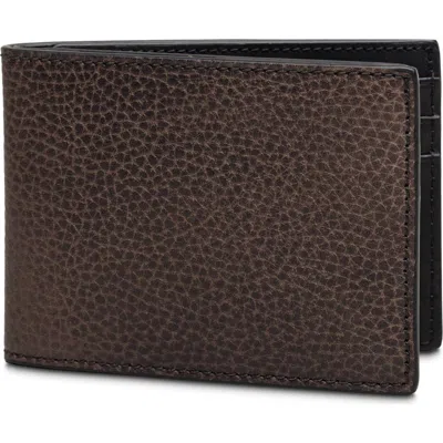 Bosca Roma Italia Small Bifold Wallet In Anthracite