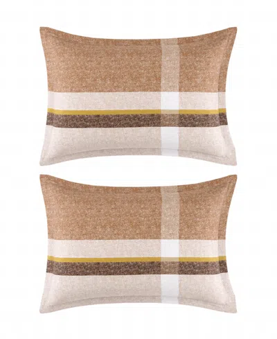 Boss Home Loomis 2-piece Sham Pair, Standard In Brown