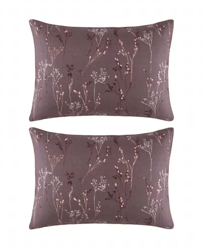 Boss Home Wild Millet 2-piece Sham Pair, Standard In Purple
