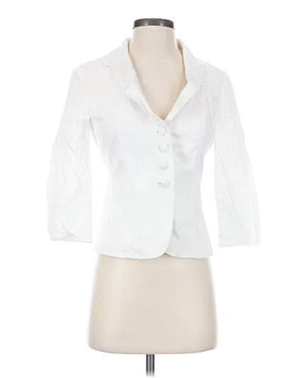 Pre-owned Boston Proper Blazer Jacket In White