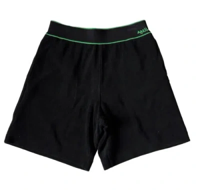 Pre-owned Bottega Veneta $800  Men's Medium Weight Toweling Shorts Black M 702425