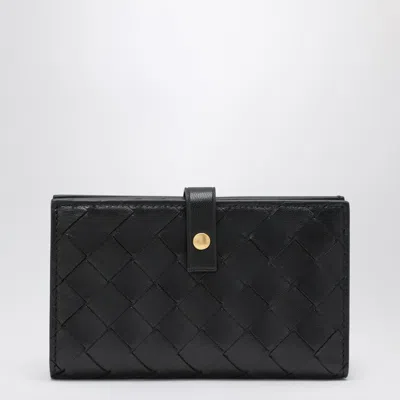 Bottega Veneta | Black Braided Wallet