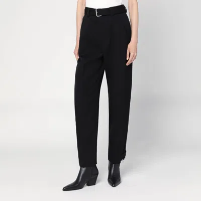 Bottega Veneta Black Twill Cotton Trousers