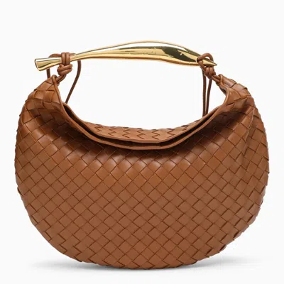 Bottega Veneta Cognac-coloured Intrecciato Medium Sardine Bag In Brown