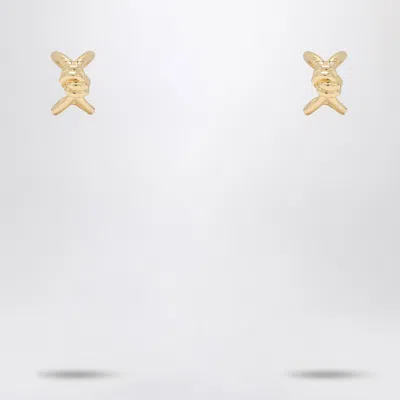 Bottega Veneta Gold Earrings With Knot Detail. In Metal