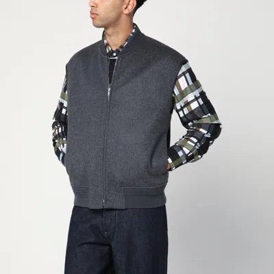 Bottega Veneta Grey Wool Zip-up Vest