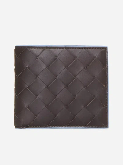 Bottega Veneta Intrecciato Leather Bifold Wallet In Brown