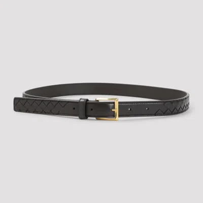 Bottega Veneta Leather Belt In Brown