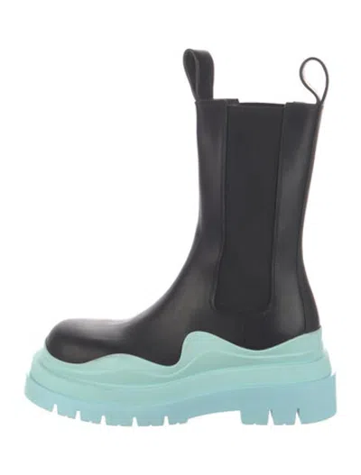 Pre-owned Bottega Veneta Leather Chelsea Boots In Black