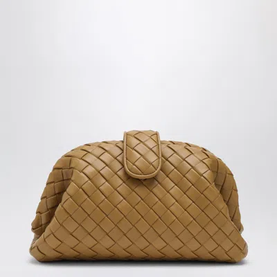 Bottega Veneta Teen Lauren 1980 Dark Praline Intrecciato Clutch In Brown