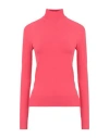 Bottega Veneta Woman Turtleneck Fuchsia Size M Viscose, Polyester In Pink