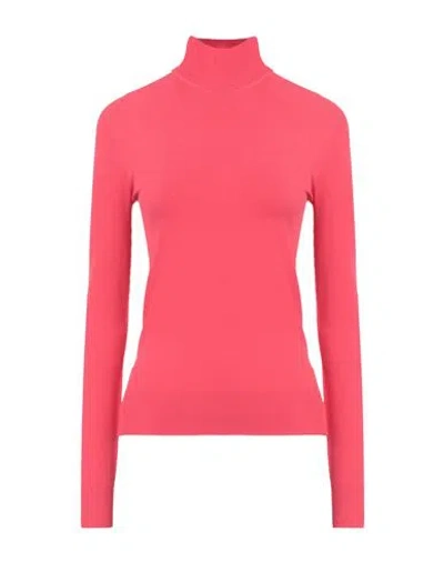 Bottega Veneta Woman Turtleneck Fuchsia Size S Viscose, Polyester In Pink