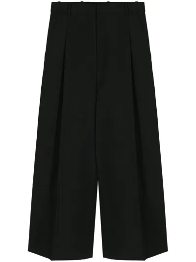 Botter Virgin Wool Tailored Trousers In Black