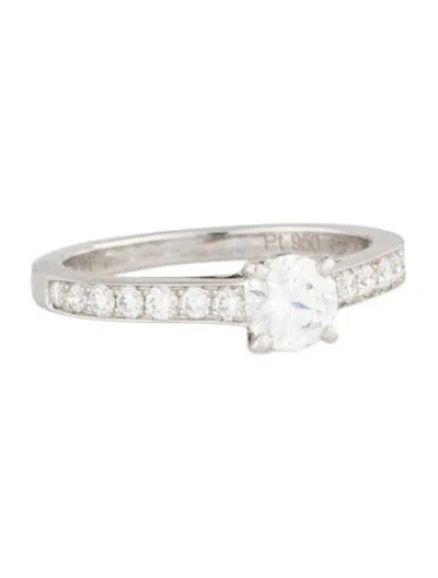 Pre-owned Boucheron Platinum Diamond Engagement Ring In Multicolor