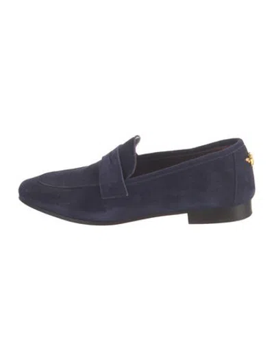 Pre-owned Bougeotte Suede Loafers In Blue