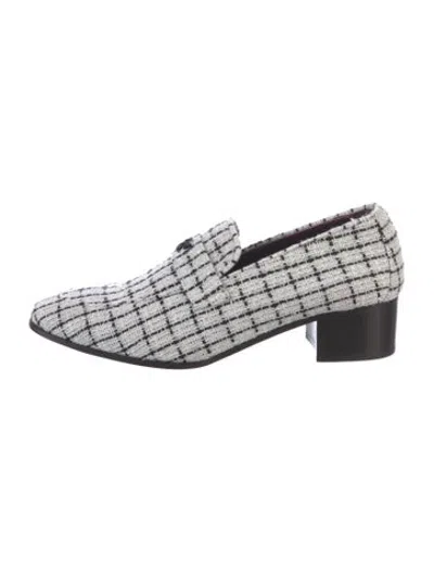 Pre-owned Bougeotte Tweed Plaid Print In Multicolor
