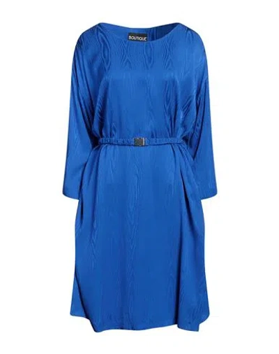 Boutique Moschino Woman Midi Dress Bright Blue Size 10 Viscose