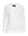 Boutique Moschino Woman Sweater Off White Size 10 Cotton, Polyamide
