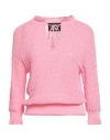 Boutique Moschino Woman Sweater Pink Size 8 Cotton, Polyamide