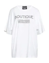Boutique Moschino Woman T-shirt White Size 4 Cotton