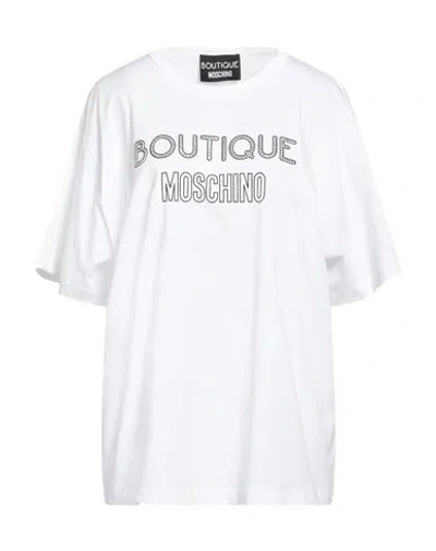 Boutique Moschino Woman T-shirt White Size 4 Cotton